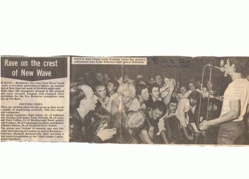 The Rave at Braintree nightclub Weavers 1979